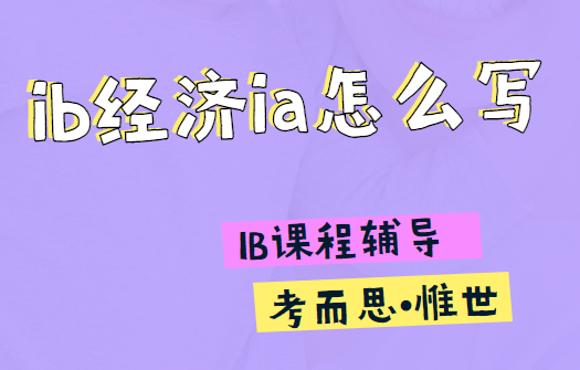 ib经济ia应该怎么写?