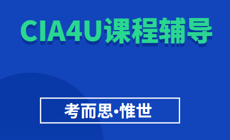 有没有可以辅导CIA4U课程的?