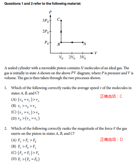 ap物理2真题解析