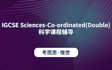 IGCSE Sciences-Co-ordinated(Double)科学0654考试辅导