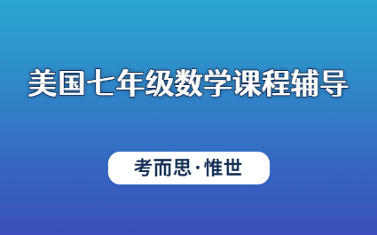 美国七年级数学课程辅导