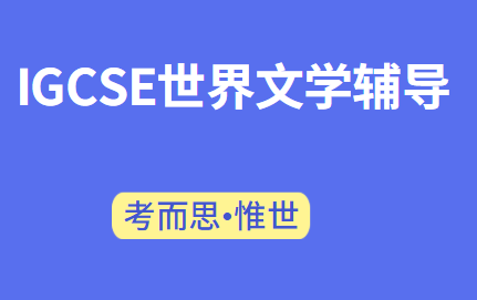 igcse世界文学课程辅导老师有吗?