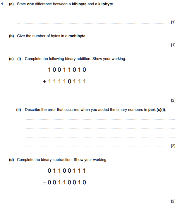 alevel计算机科学考试真题讲解