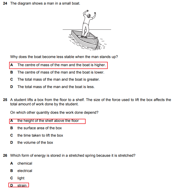 igcse物理科学真题讲解