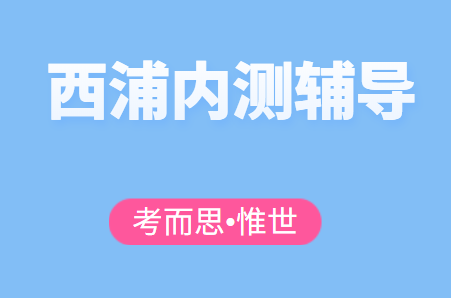 西浦内测考试有没有可以辅导的？