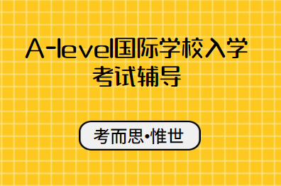 alevel国际学校入学考试辅导有没有?