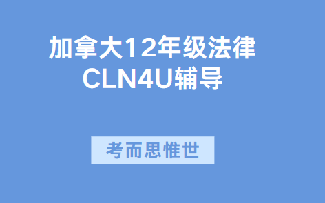 加拿大12年级法律CLN4U课程辅导有吗?