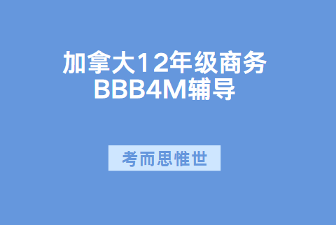 加拿大12年级BBB4M商务课程辅导有吗？