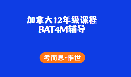 加拿大12年级BAT4M财务会计辅导有吗?