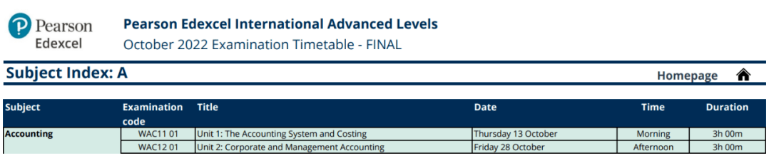 2022年A-level/IGCSE秋季考试时间安排出炉