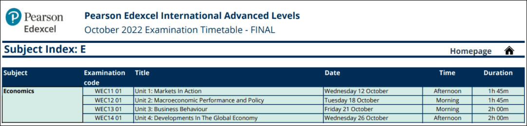 2022年A-level/IGCSE秋季考试时间安排出炉