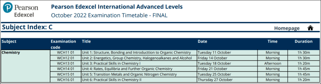 2022年A-level/IGCSE秋季考试时间安排出炉