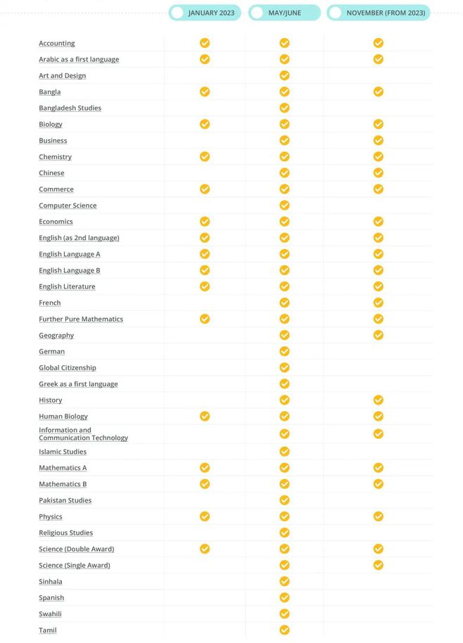 2024年起爱德思取消IGCSE考试1月考试季，改为11月进行~