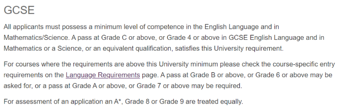 申请英国名校，GCSE数学成绩要求多少？