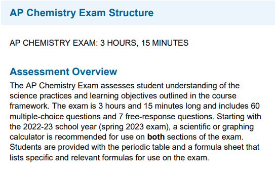 AP化学考试流程是怎样的？先考什么？