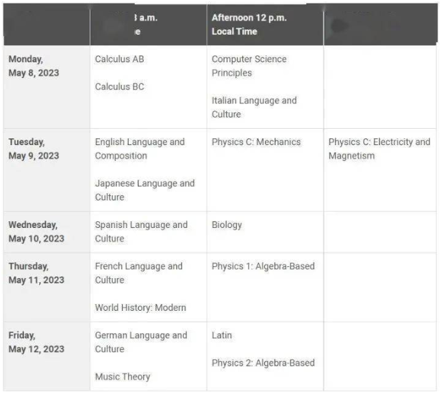 留学必备：2023年最全留学考试时间安排! 