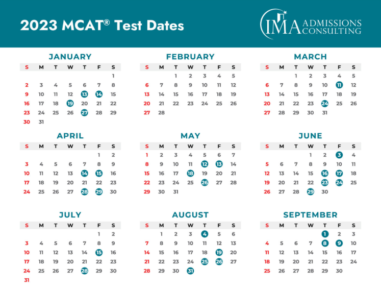 2023年美国MCAT考试日期是怎样安排的？