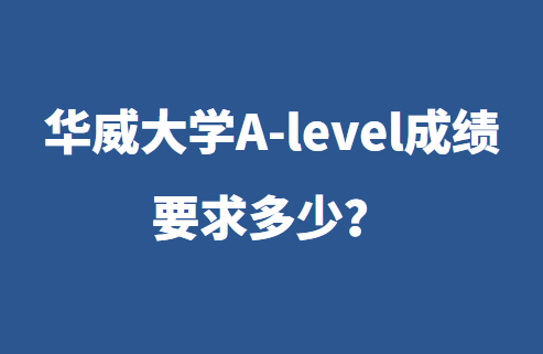 2023年华威大学A-level成绩要求多少？