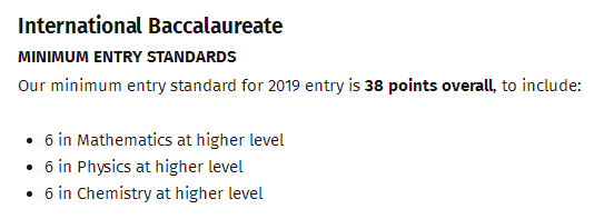 帝国理工学院IB成绩要求多少分？