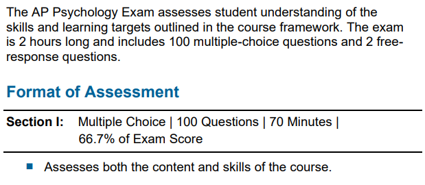 AP心理学考试内容有哪些？考试时长多久？