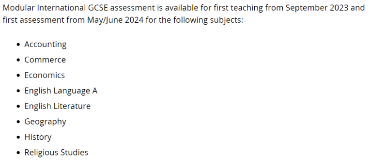 2024年起爱德思IGCSE部分科目可选Modular模块型考试方式！