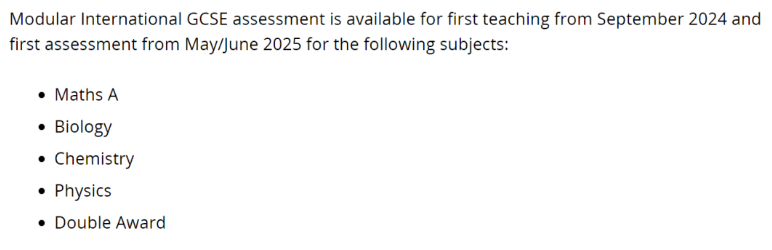 2024年起爱德思IGCSE部分科目可选Modular模块型考试方式！