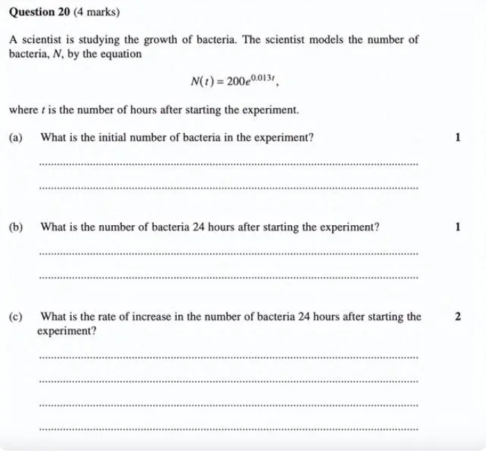 澳洲HSC Maths Advanced考试考什么？