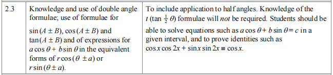 爱德思A-level数学p3知识点有哪些？