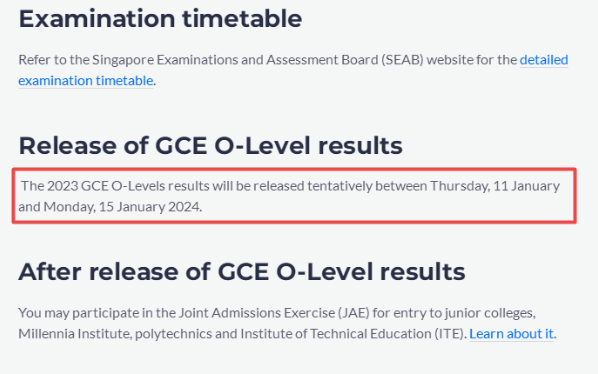 2023年新加坡o-level考试成绩今日发布！