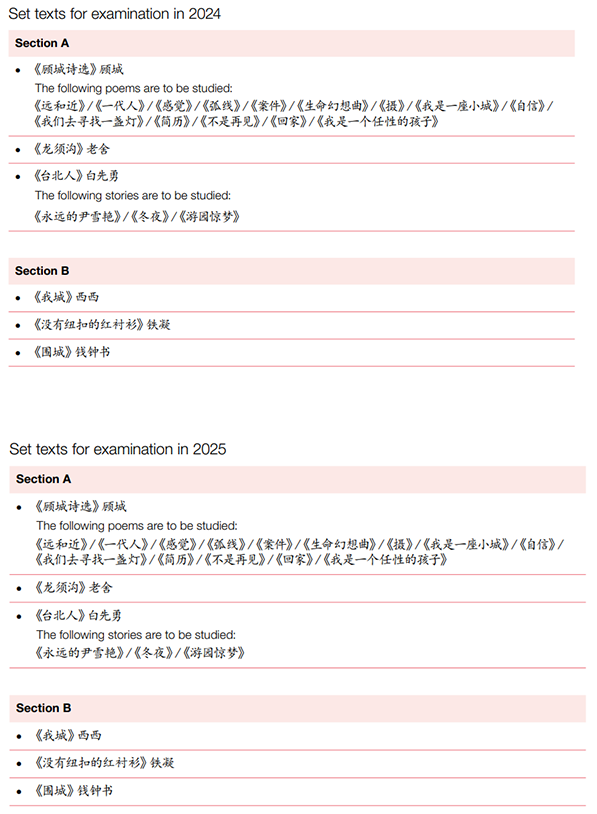 2024年5月考试季CIE A-level中文将启动最新考纲！