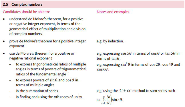 CIE A-level进阶数学FP2考试内容有哪些？