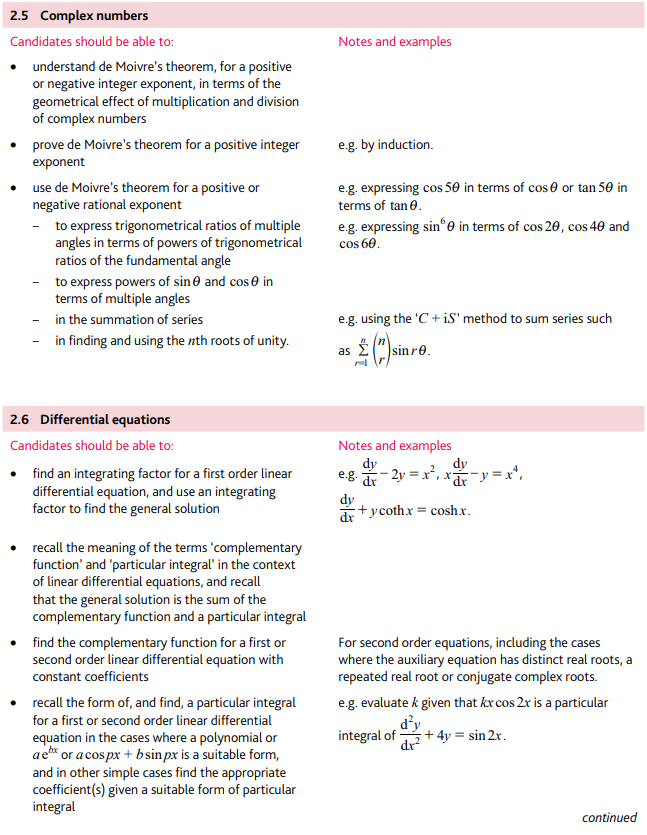 CIE A-level进阶数学FP2考试内容详解！