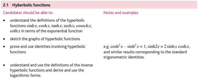 CIE A-level进阶数学FP2考试内容有哪些？