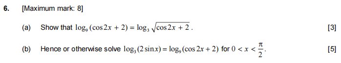 IB数学AA SL真题