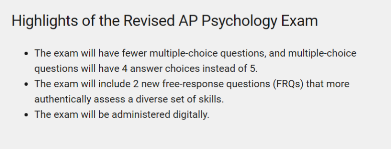 AP心理学考纲题型新变化！大考在即如何冲刺5分？