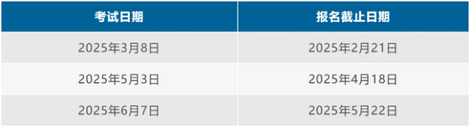 2025上半年SAT机考日期